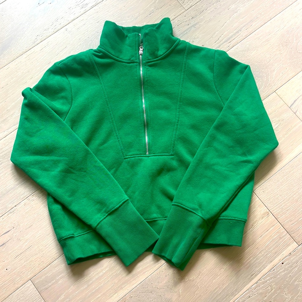 Green H&M sweatshirt